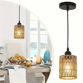 handwoven pendant light