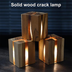 Decorative Wood Brown Color Led Desk Lamp