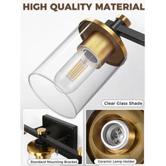 3 Light LED Wall Sconce for Bathroom, Mirror, Vanity