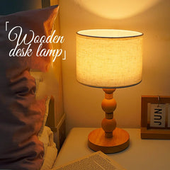 vintage fabric table lamp