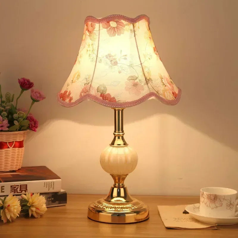 retro glass table lamp