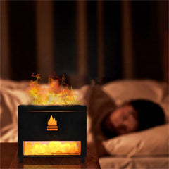 3D Fire Effect Humidifier & Aroma Diffuser - for Home Decor & Relaxation