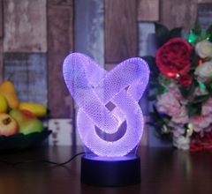 New and strange 3D night light touch colorful