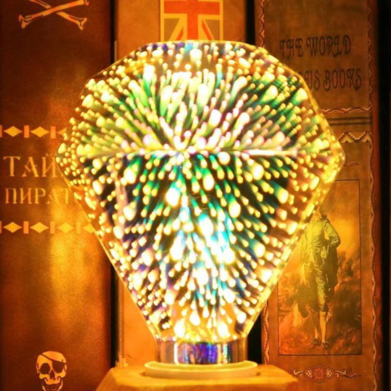 3D Fireworks Decorative Light Bulb Christmas Lights