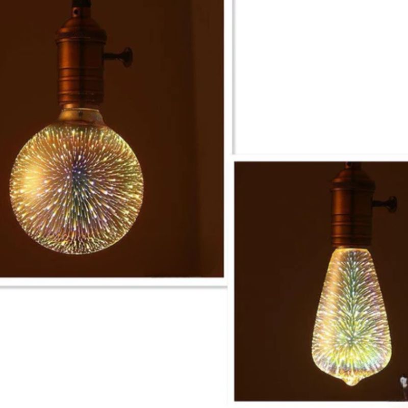 LED Light Bulb 3D Decoration Bulb Firework