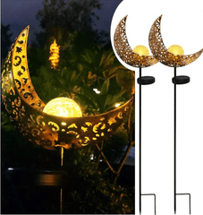 LED Solar Flame Light Metal LED Garden Light