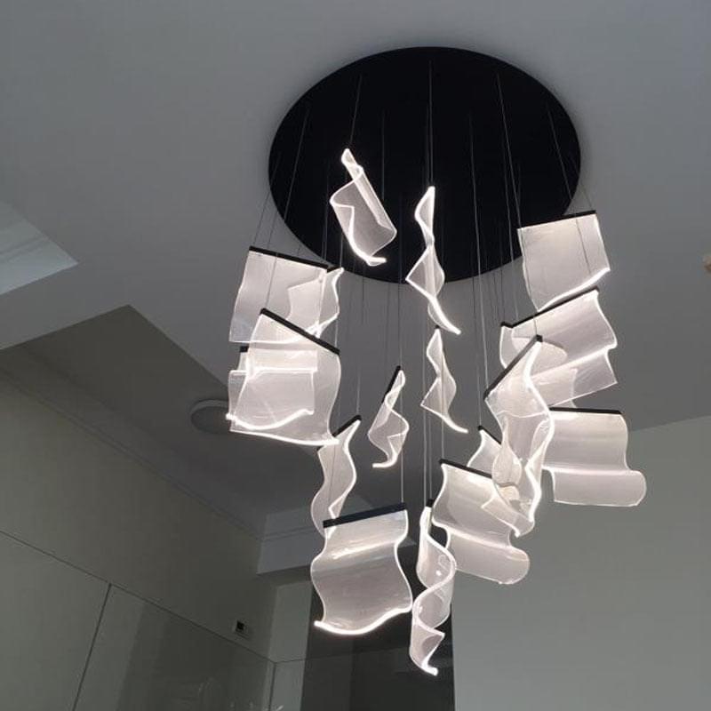 Duplex Building Chandelier Simple Modern Nordic Light Luxury