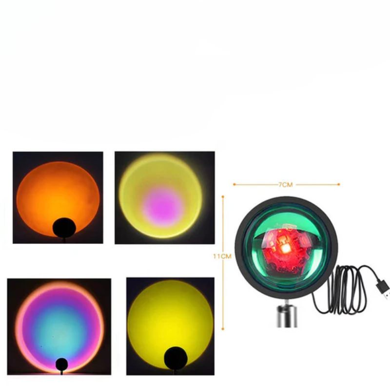 Sunset Projection Lamp Rainbow Atmosphere Night Light