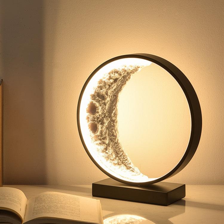 Decorative Bedroom Creative Crescent Shape Table Lamp