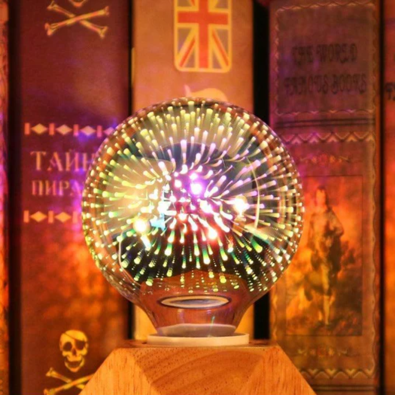 3D Fireworks Decorative Light Bulb Christmas Lights
