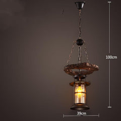 Bar American Chandelier Retro Chandelier Creative Lamp