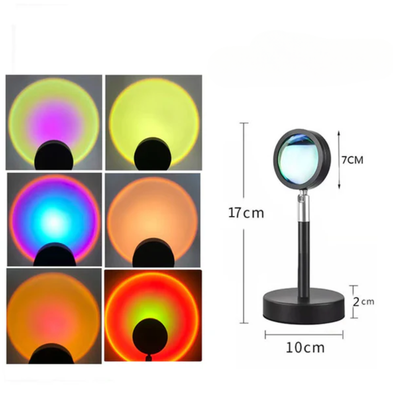 Sunset Projection Lamp Rainbow Atmosphere Night Light