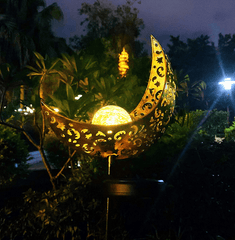 LED Solar Flame Light Metal LED Garden Light