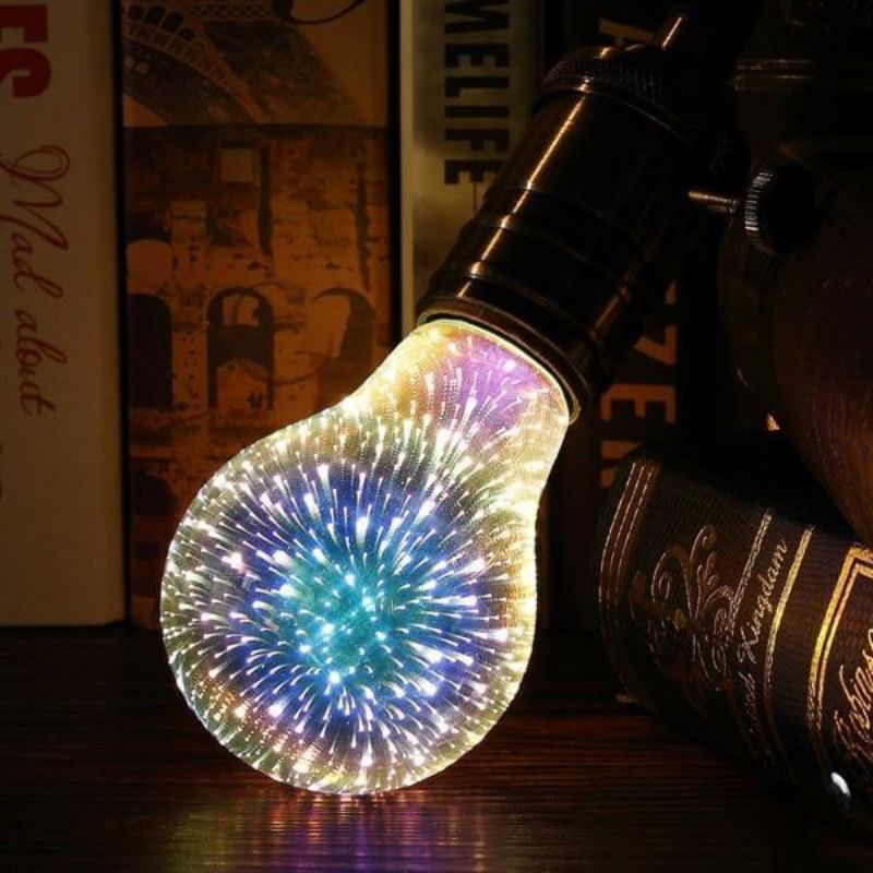 LED Light Bulb 3D Decoration Bulb Firework
