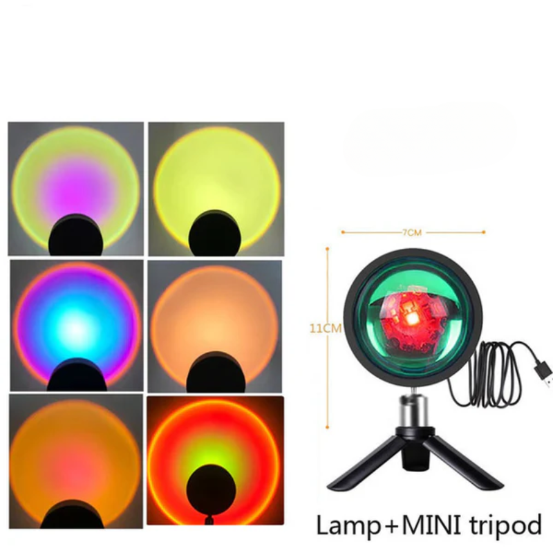 Sunset Projection Lamp Rainbow Atmosphere Night Light