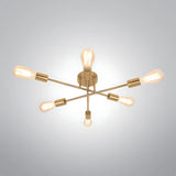 6 Light Nordic Sputnik Chandelier – Semi Flush Mount Ceiling Light