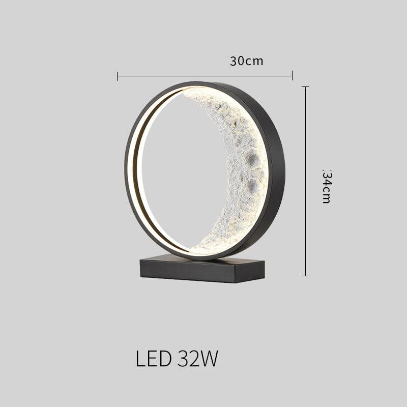 Decorative Bedroom Creative Crescent Shape Table Lamp