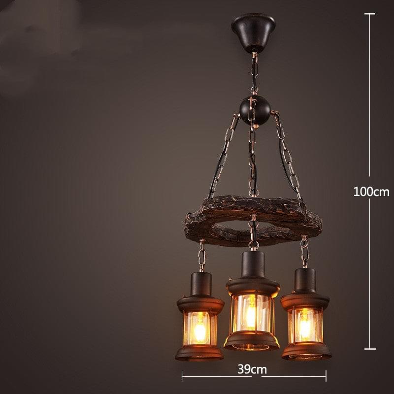 Bar American Chandelier Retro Chandelier Creative Lamp