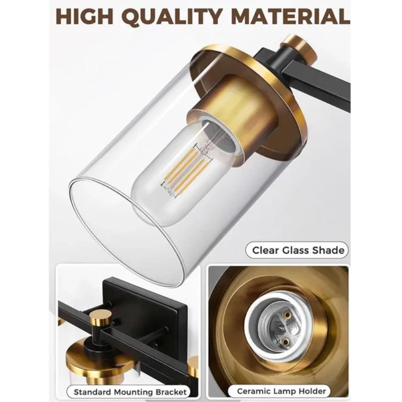 3 Light LED Wall Sconce for Bathroom, Mirror, Vanity