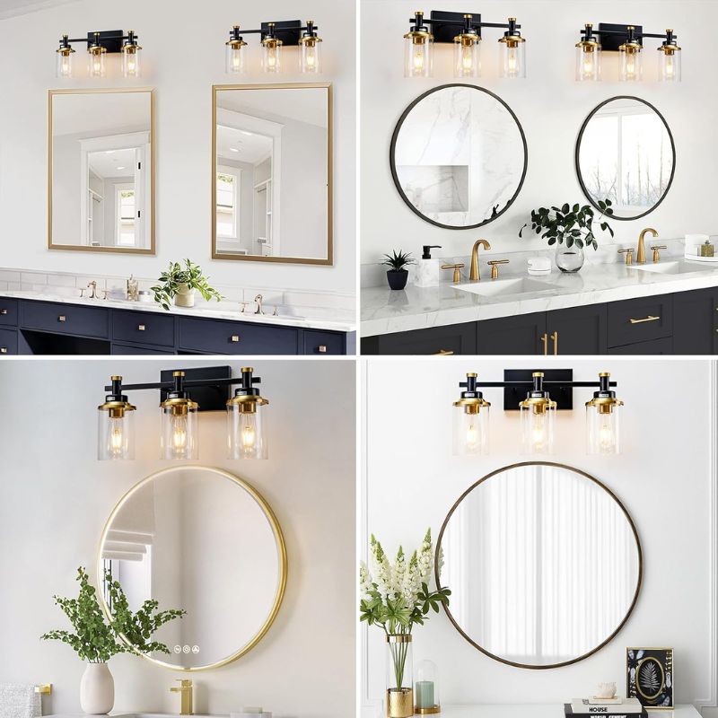 3 Light LED Wall Sconce for Bathroom, Mirror, Vanity
