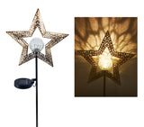 LED Solar Flame Light Metal LED Garden Light