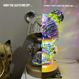 3D Firework Bear Light Luminous Bear Atmosphere Table Lam