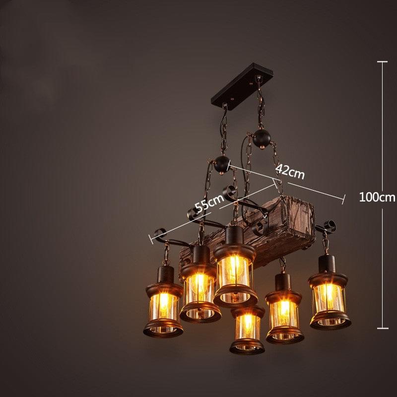 Bar American Chandelier Retro Chandelier Creative Lamp