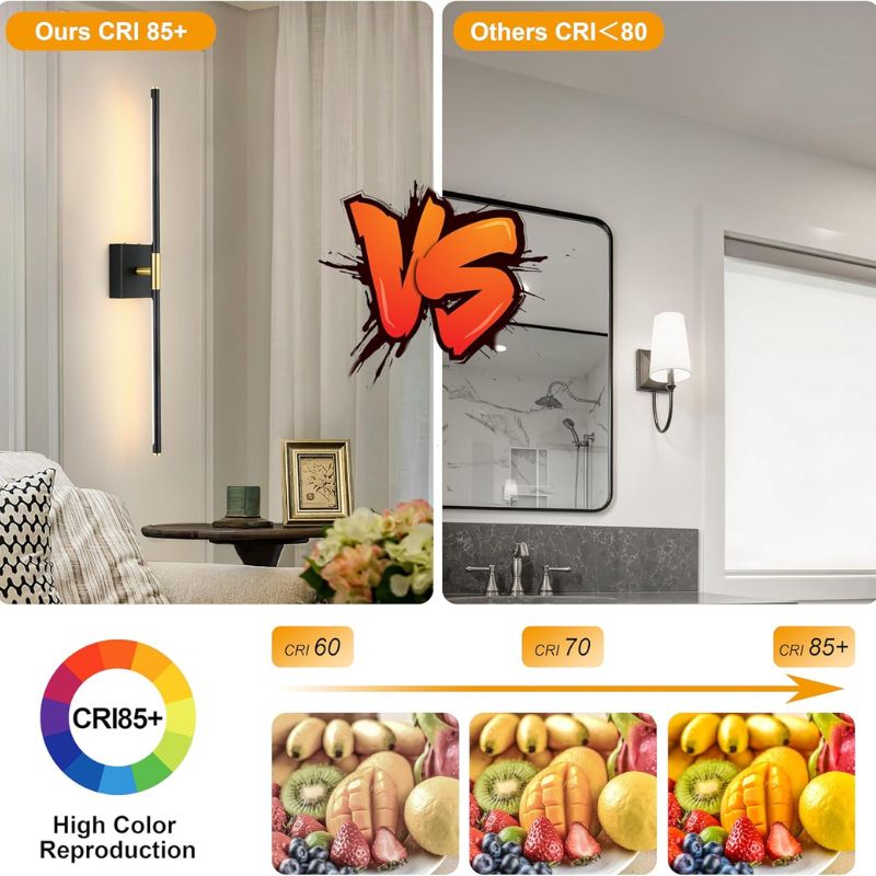 Battery Operated Wall Sconces Set of 2 -  Dimmable LED Rechargeable Wireless Wall Lights with Remote for Any Room