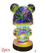 3D Firework Bear Light Luminous Bear Atmosphere Table Lam