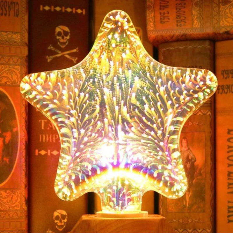 3D Fireworks Decorative Light Bulb Christmas Lights