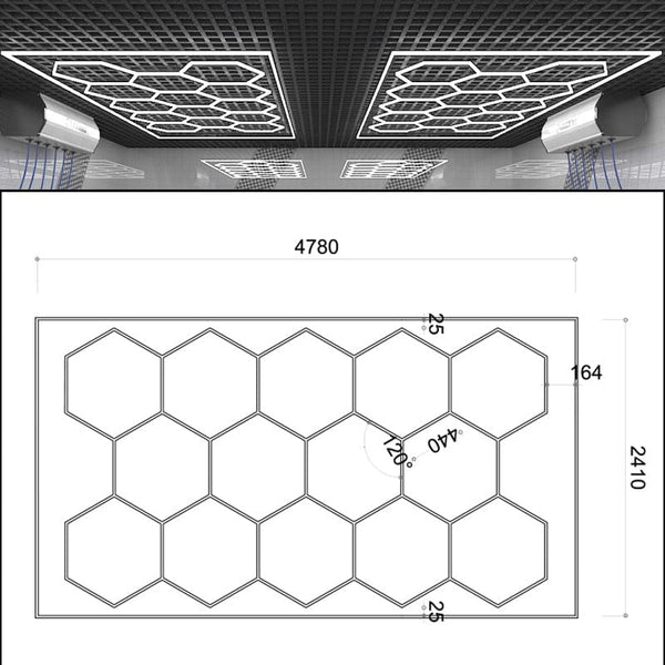 Led Jiugongge Lighting Of Auto Beauty Station