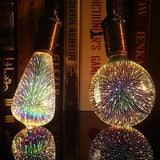 LED Light Bulb 3D Decoration Bulb Firework