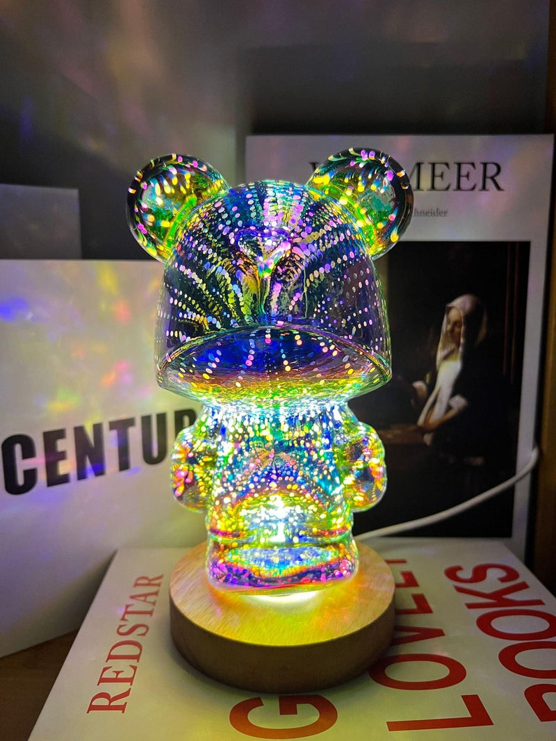 3D Firework Bear Light Luminous Bear Atmosphere Table Lam