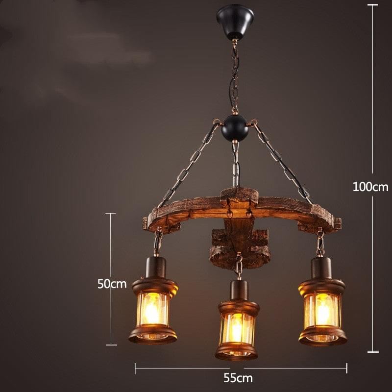 Bar American Chandelier Retro Chandelier Creative Lamp