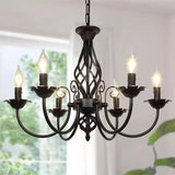  E14 LED Iron Pendant 6 Light