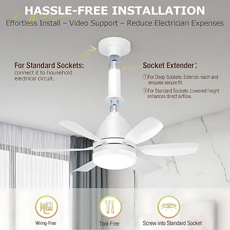 Retractable blade ceiling fan

