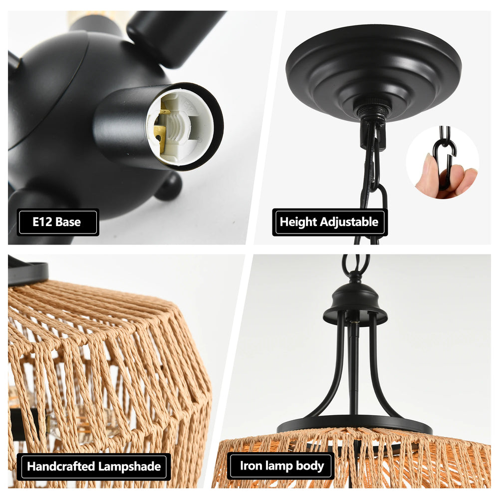 hand-knitted chandelier