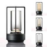 Vintage Table LED Lamp – Rechargeable Touch Dimming Night Light, USB
