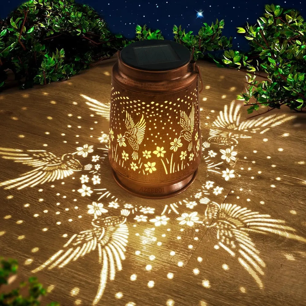Solar Hummingbird Lantern – Waterproof Hanging Garden Light Decor