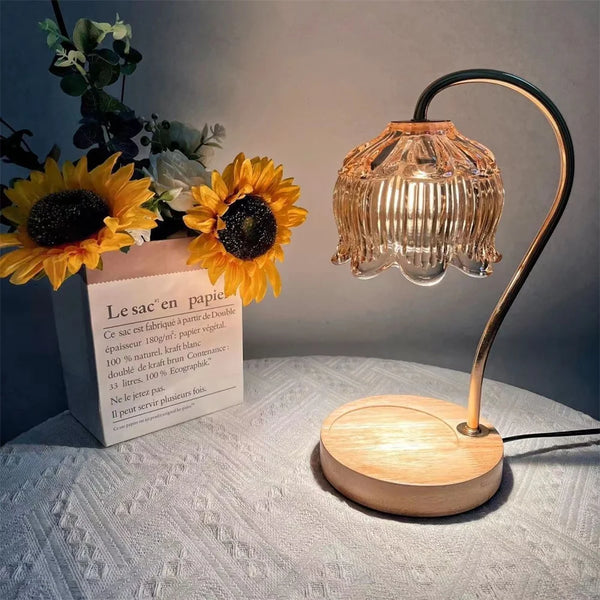 desk lamp with candle warmer