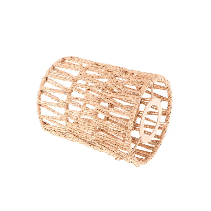 1Pcs Bohemian Rattan Pendant Light – Handwoven Wicker Ceiling Lamp