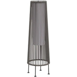Outdoor Wicker Solar Floor Light 2 Pack - Waterproof Patio & Garden Light