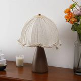 wooden base desk lamp