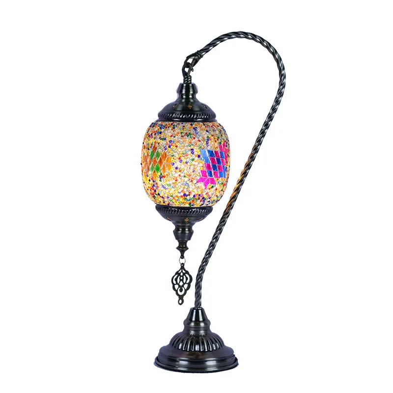 Vintage Handmade Mosaic Lampshade Turkish Moroccan Bohemian Style Table Lamp