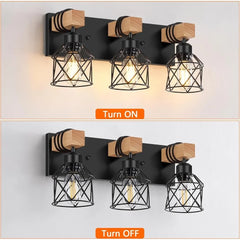 Farmhouse Vanity 3 Light  - Wall Lighting for Bedroom, Hallway, Living Room