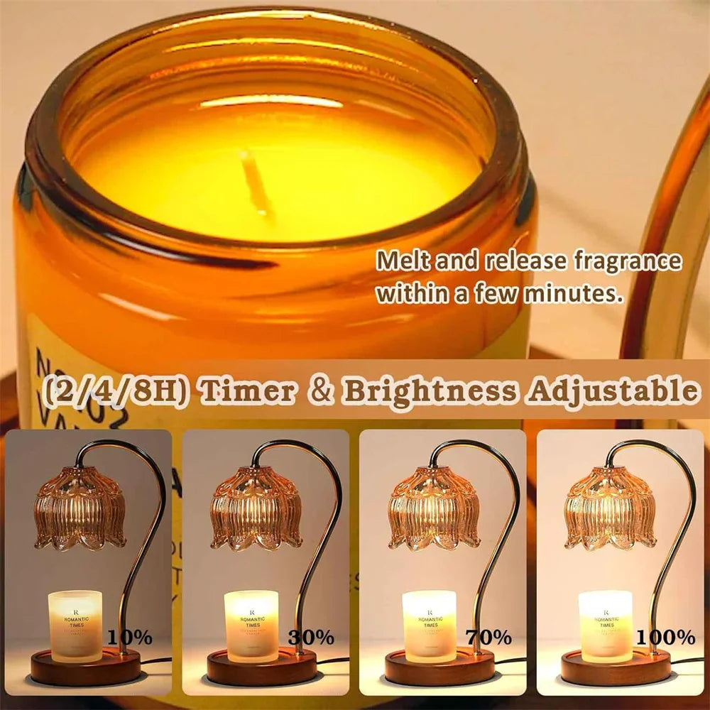 petal shape candle warmer lamp