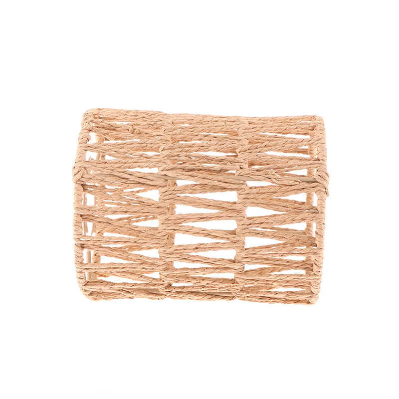 1Pcs Bohemian Rattan Pendant Light – Handwoven Wicker Ceiling Lamp