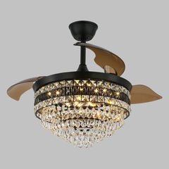 Smart Ceiling Fan with LED Light – APP & Remote Control, 6 Speeds, 3 Head Fandelier Lamp for Bedroom and Indoor Lighting