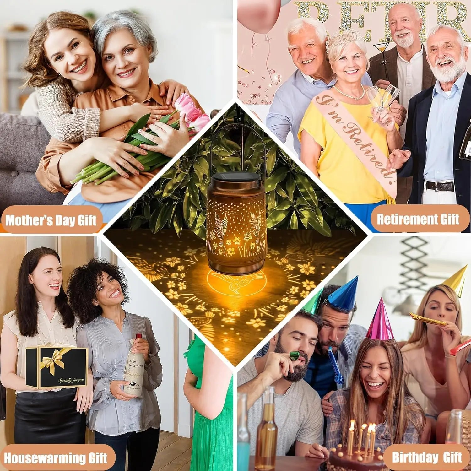 Solar Hummingbird Lantern – Waterproof Hanging Garden Light Decor