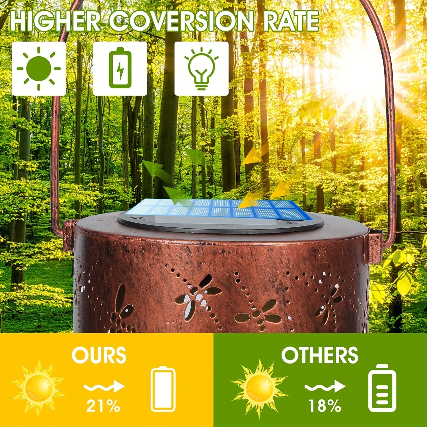 solar metal lantern


